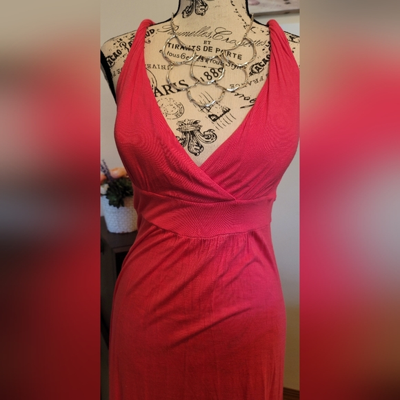 INC International Concepts ||  Deep-V Raspberry Ombre Maxi - Women's Size M - Picture 2 of 10